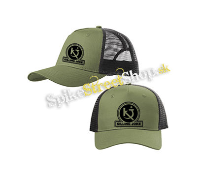 KILLING JOKE - Logo Crest - olivovočierna sieťkovaná šiltovka model "Trucker Cap"