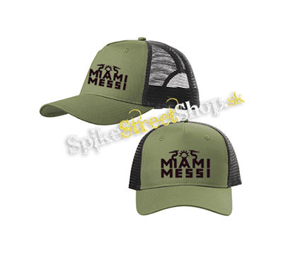 LIONEL MESSI - Miami Messi - olivovočierna sieťkovaná šiltovka model "Trucker Cap"