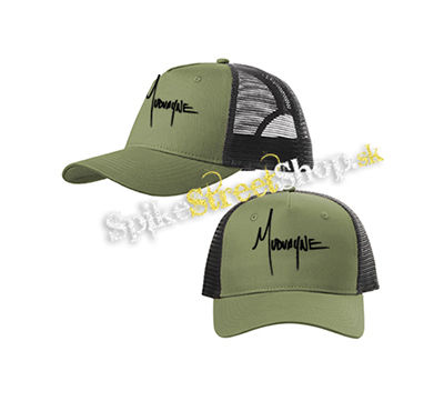 MUDVAYNE - Logo - olivovočierna sieťkovaná šiltovka model "Trucker Cap"
