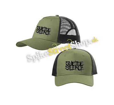 SUICIDE SILENCE - Logo - olivovočierna sieťkovaná šiltovka model "Trucker Cap"