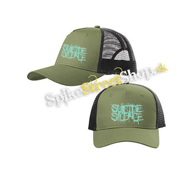 SUICIDE SILENCE - Turquoise Logo - olivovočierna sieťkovaná šiltovka model "Trucker Cap"