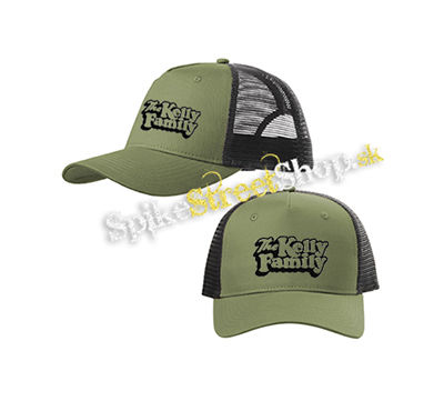 THE KELLY FAMILY - Logo - olivovočierna sieťkovaná šiltovka model "Trucker Cap"