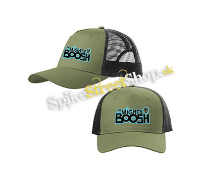 THE MIGHTY BOOSH - olivovočierna sieťkovaná šiltovka model "Trucker Cap"