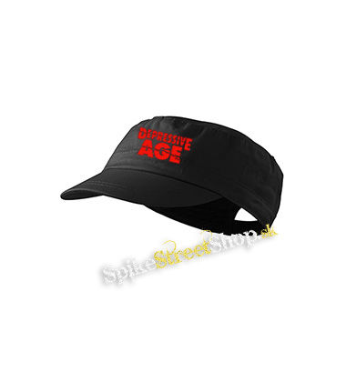 DEPRESSIVE AGE _ Logo Red - šiltovka army cap