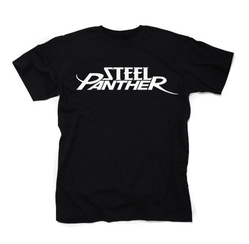 STEEL PANTHER - Logo White - čierne detské tričko