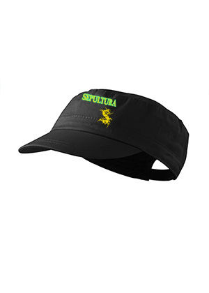 SEPULTURA - Brasil Flag Logo - šiltovka army cap