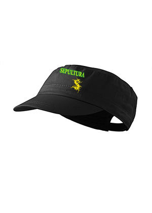 SEPULTURA - Brasil Yellow Logo - šiltovka army cap