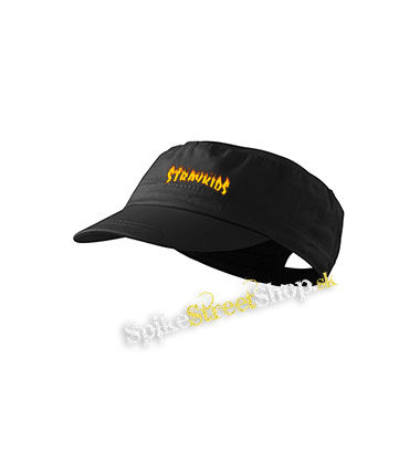 STRAY KIDS - Thrasher Logo Flame - šiltovka army cap