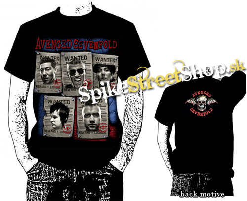 AVENGED SEVENFOLD - Wanted - Dead Or Alive - čierne pánske tričko