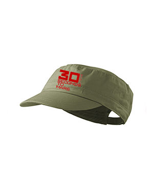 30 SECONDS TO MARS - Red Logo - olivová šiltovka army cap