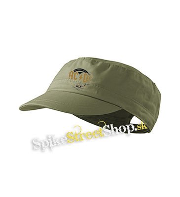 ACDC - Gold Rock Or Bust - olivová šiltovka army cap