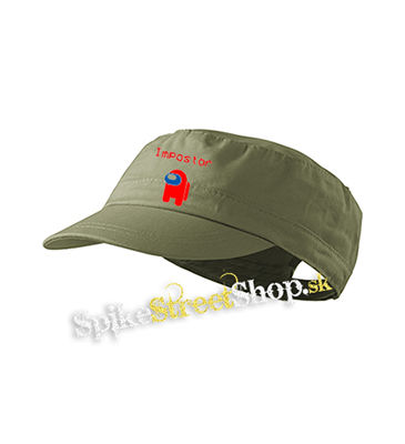 AMONG US - Impostor - olivová šiltovka army cap