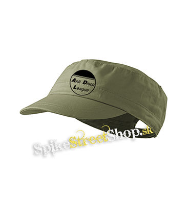 ANTI DISCO LEAGUE - Logo Circle - olivová šiltovka army cap