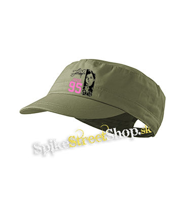 BLACKPINK - Jisoo 95 Signature Portrait - olivová šiltovka army cap