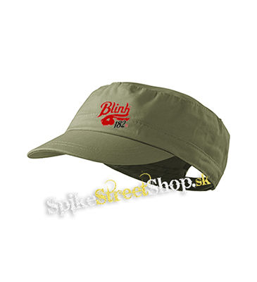 BLINK 182 - Champ - olivová šiltovka army cap