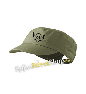 BRAWL STARS - Skull - olivová šiltovka army cap