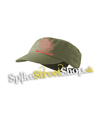 BREAKING BENJAMIN - Red Logo - olivová šiltovka army cap