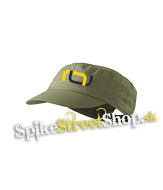 CALISTATIC - Yellow Logo Symbol - olivová šiltovka army cap