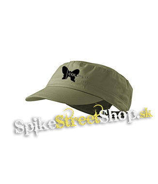 COLDPLAY - Butterfly Logo - olivová šiltovka army cap