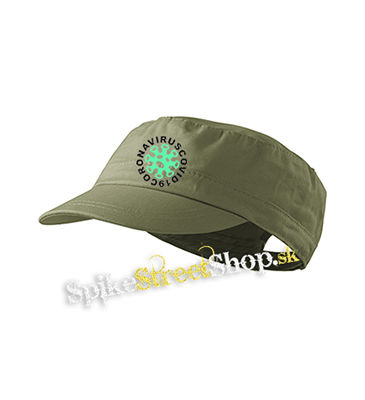 CORONAVIRUS - olivová šiltovka army cap