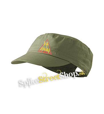 DEF LEPPARD - Color Logo - olivová šiltovka army cap