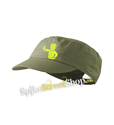 FALLOUT - Vault Boy Green - olivová šiltovka army cap