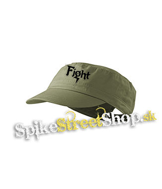 FIGHT - Logo Metal Band Rob Halford - olivová šiltovka army cap