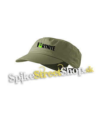FORTNITE Season 7 - Rick Sanchez Logo - olivová šiltovka army cap