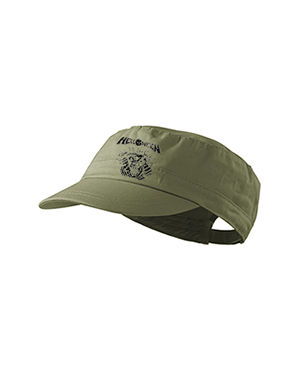 HELLOWEEN - 80' Logo - Metal Pumpkin Head - olivová šiltovka army cap