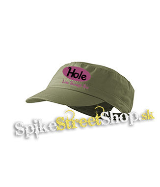 HOLE - Live Through This - olivová šiltovka army cap