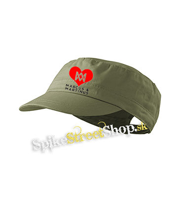 I LOVE MARCUS & MARTINUS - Motive 2 - olivová šiltovka army cap