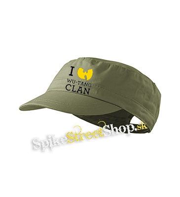 I LOVE WU TANG - olivová šiltovka army cap