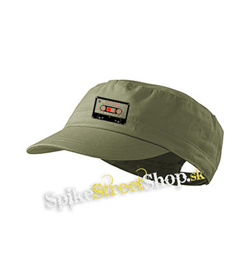 KAZETA RETRO - olivová šiltovka army cap