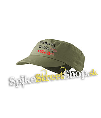 LUNATIC GODS - Listen To Metal Stay Free Motive 3 - olivová šiltovka army cap