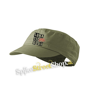 LUNATIC GODS - Logo Lunatic Gods - olivová šiltovka army cap