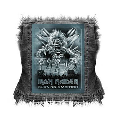 IRON MAIDEN - Burning Ambition Documentary Cover - chrbtová nášivka