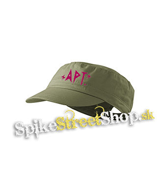 ROSÉ & BRUNO MARS - APT. Pink Symbol - olivová šiltovka army cap