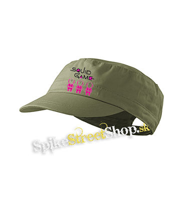 SQUID GAME - Characters - olivová šiltovka army cap