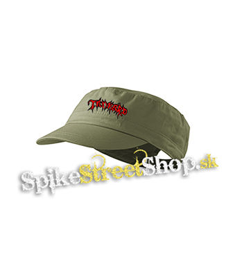 TANKARD - Logo - olivová šiltovka army cap