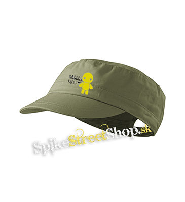 WOBBLY LIFE - Wobbly Poster - olivová šiltovka army cap