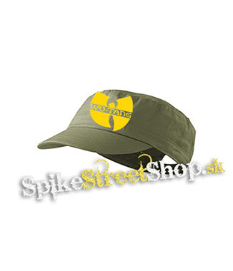 WU TANG CLAN - Yellow Logo - olivová šiltovka army cap