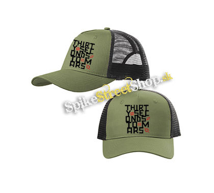 30 SECONDS TO MARS - Anthem - olivovočierna sieťkovaná šiltovka model "Trucker Cap"