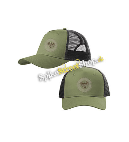 A DAY TO REMEMBER - Brown Eagle - olivovočierna sieťkovaná šiltovka model "Trucker Cap"