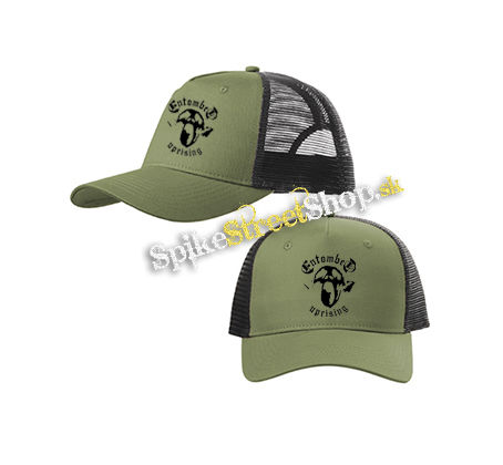 ENTOMBED - Uprising - olivovočierna sieťkovaná šiltovka model "Trucker Cap"