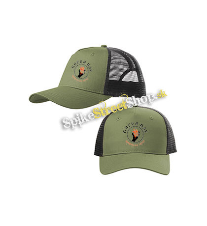 GREEN DAY - Bloody American Idiot - olivovočierna sieťkovaná šiltovka model "Trucker Cap"