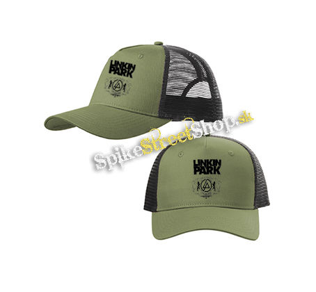 LINKIN PARK - Road To Revolution - olivovočierna sieťkovaná šiltovka model "Trucker Cap"