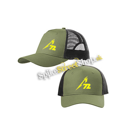 METALLICA - M72 - olivovočierna sieťkovaná šiltovka model "Trucker Cap"