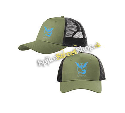 POKEMON - Mystic - olivovočierna sieťkovaná šiltovka model "Trucker Cap"