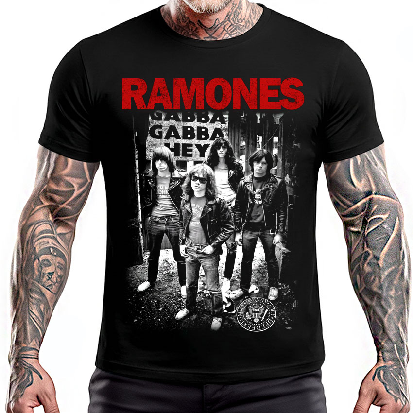 RAMONES - Gabba Gabba Hey - čierne pánske tričko