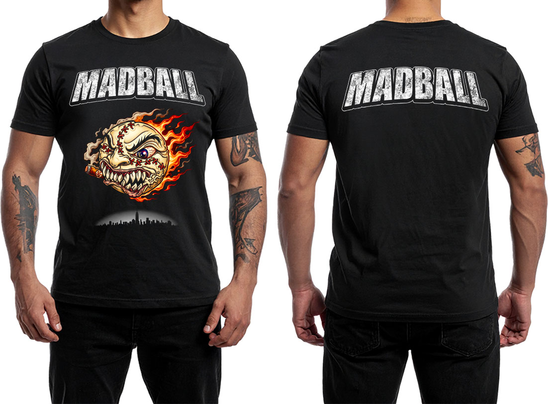 MADBALL - N.Y.H.C. Fire Crest - čierne pánske tričko